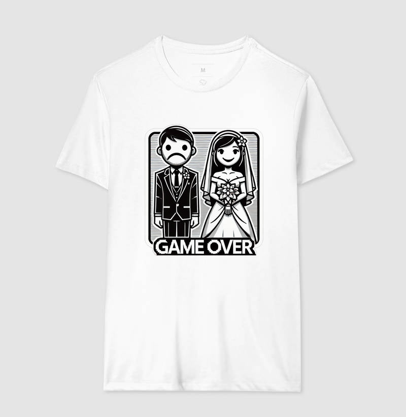 Camiseta Casamento Game Over