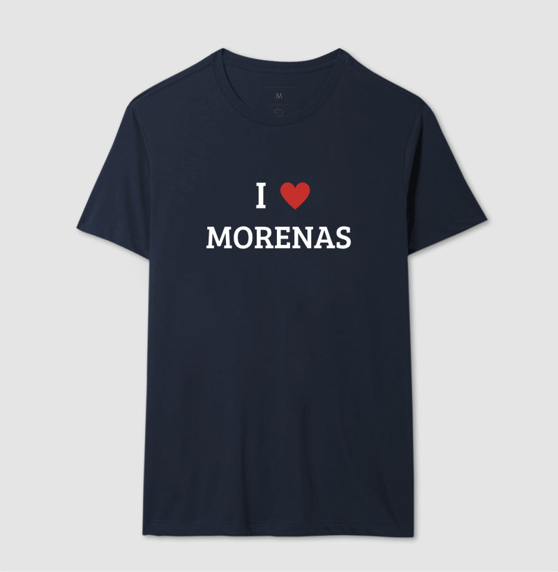 Camiseta Eu Amo Morenas