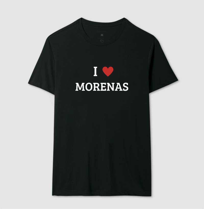 Camiseta Eu Amo Morenas