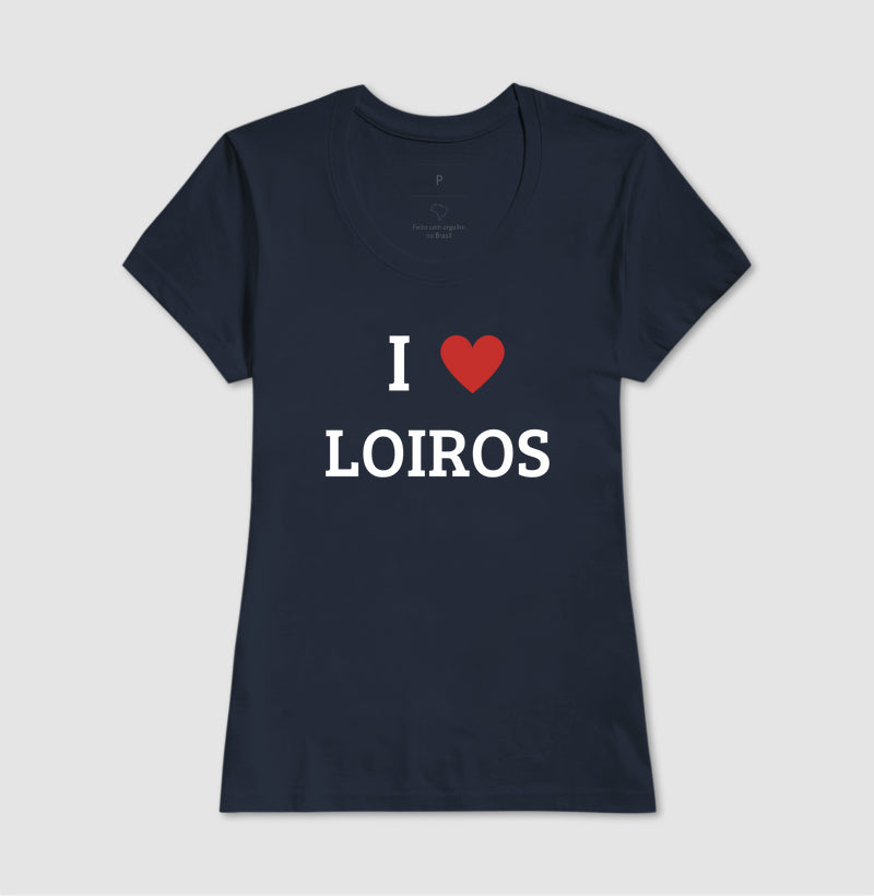 Camiseta Eu Amo Loiras