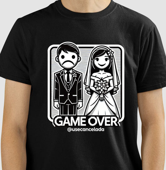 Camiseta Casamento Game Over