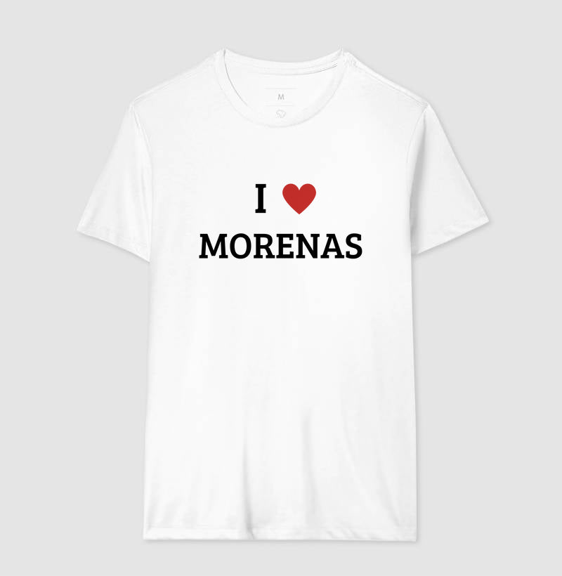 Camiseta Eu Amo Morenas