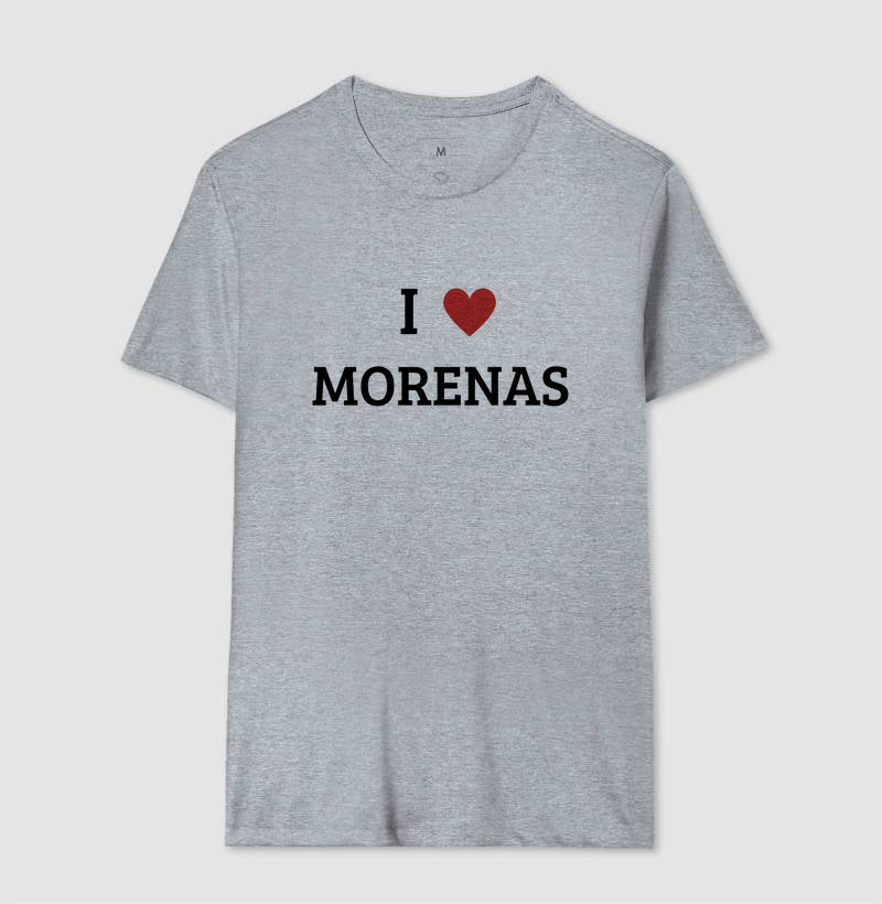 Camiseta Eu Amo Morenas