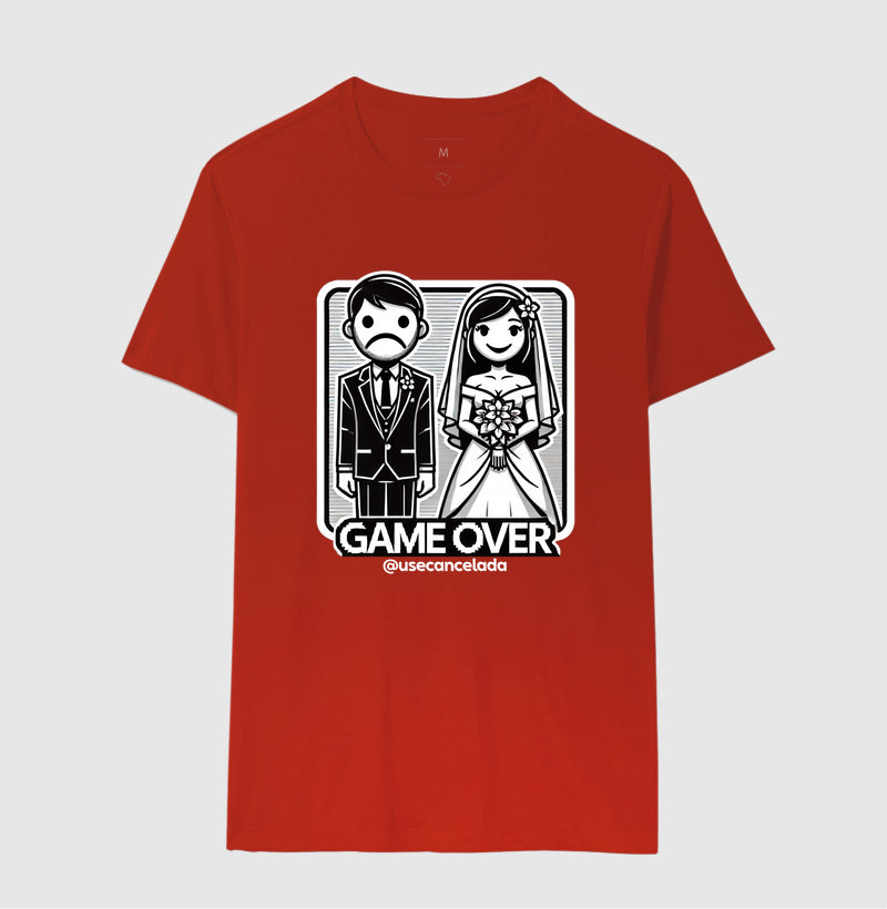 Camiseta Casamento Game Over